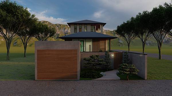 重劃土地規劃小面寬日式度假風住宅