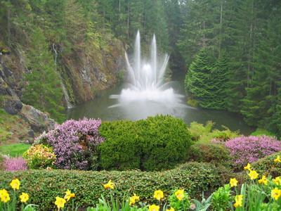 布查特花園-蘿絲噴泉