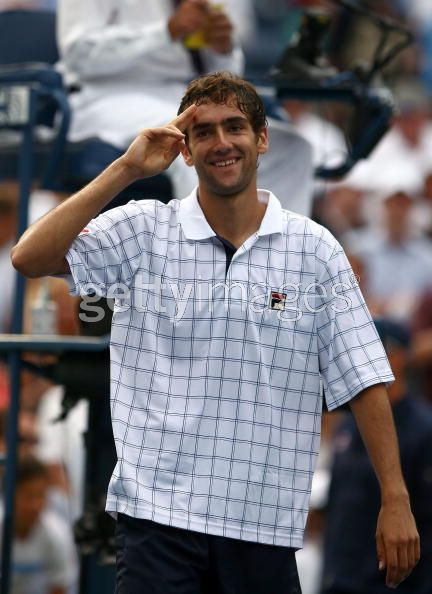 Marin Cilic of Croatia celebrates after defeating Andy Murray of Great Britain during day nine of the 2009 U.S. Open.jpg