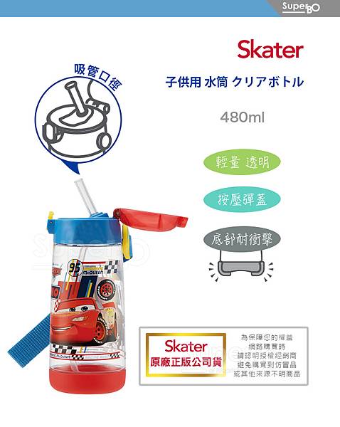 Skater PET吸管水壺(480ml)CARS-紅藍.jpeg