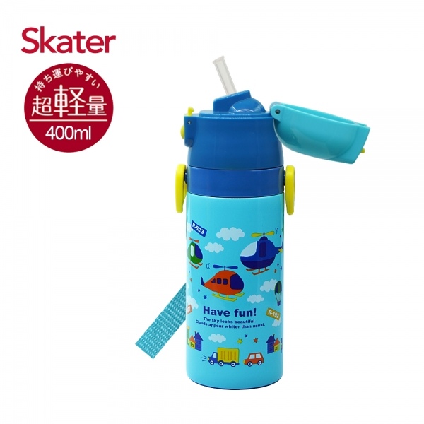 Skater吸管不鏽鋼保溫水壺(400ml)直升機.jpeg