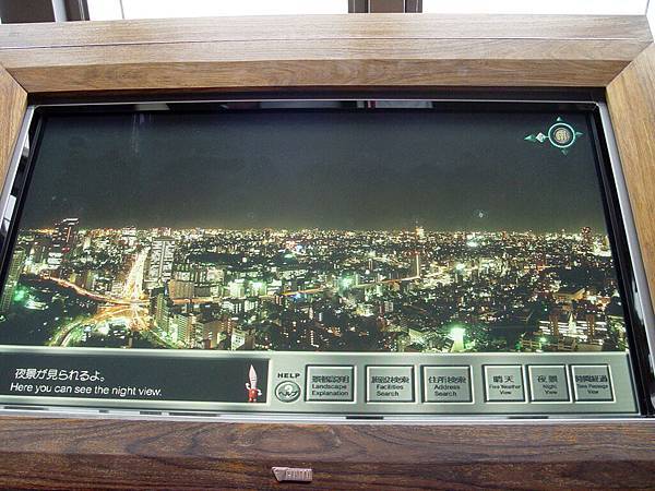 東京鐵塔上的鳥瞰圖