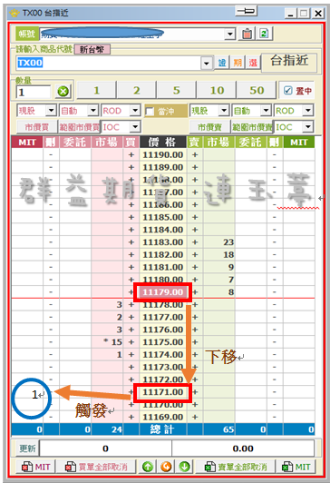 ◎群益下單好幫手◎ → 國內期貨MIT 群期字第111000