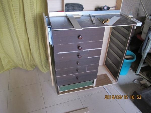 個人簡易工程-第39篇- 多層式抽屜 工具收納木工桌 (試做