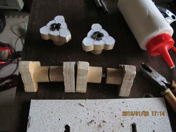 個人簡易工程-第28篇- 木製 星型 螺栓和螺母 -製作紀錄