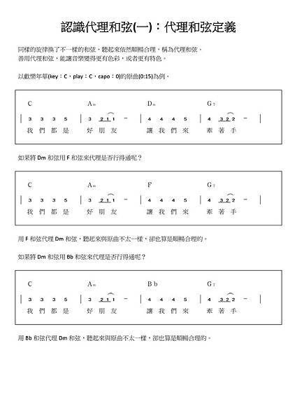 認識代理和弦(一)：代理和弦定義 - 01.jpg