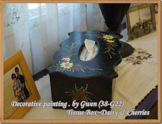 Tissue Box ~ Daisy & Cherries003