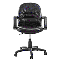 吉加吉 短背皮面 電腦椅 型號1003