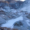 登別地獄谷的雪景