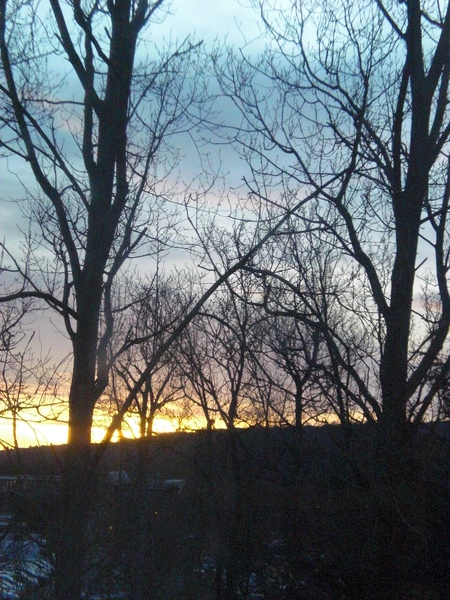 窗外的夕陽