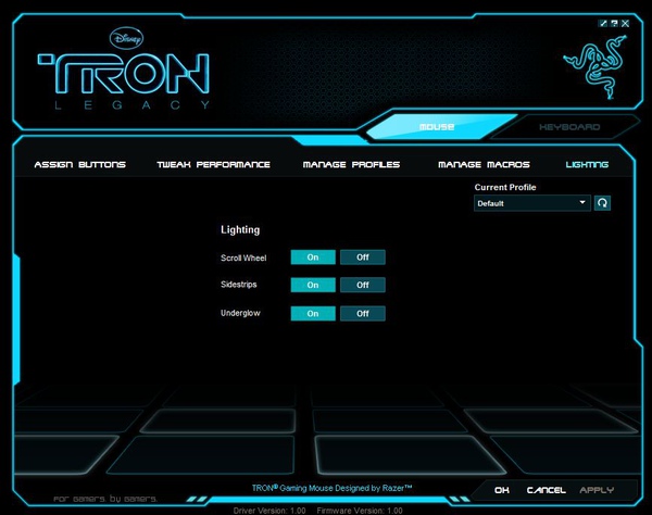 今年冬天最電的TRON Gaming Mouse Designed by Razer進入光速戰記由滑鼠開始!