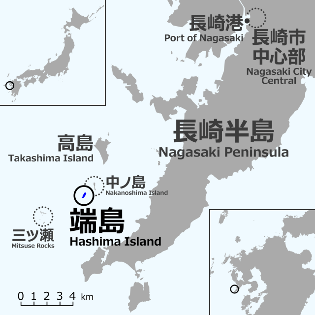 Nagasaki_Hashima_location_map