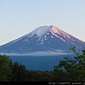 飯店門口的富士山