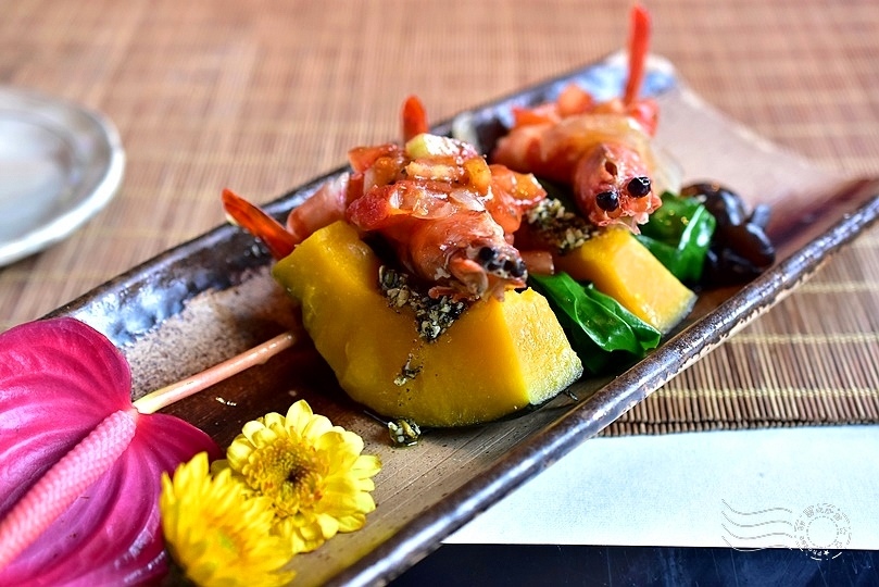 食養山房:草蝦、南瓜、芥藍和黑木耳