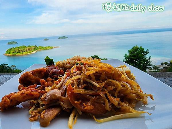 <泰國象島>西爾萬渡假村美麗海景餐廳的美味早餐