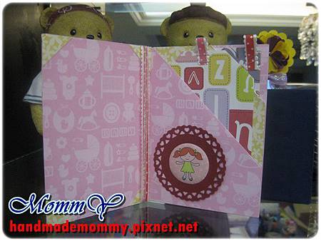 2012手工卡片-雙口袋卡(Double Pocket Card)-sweet girl1=手作MommY