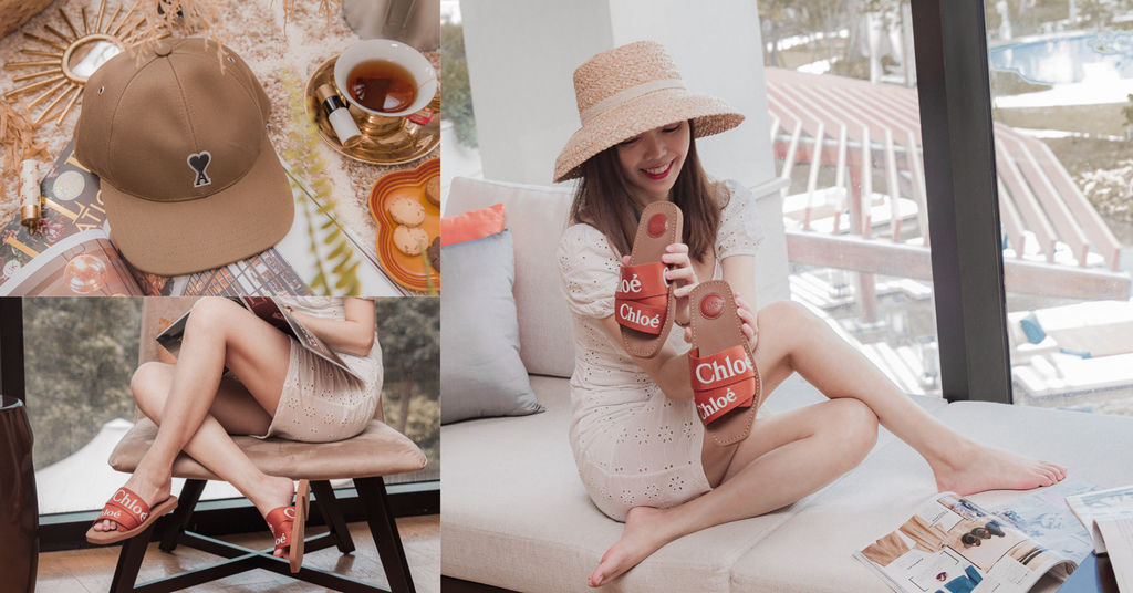 Farfetch夏日購物開箱.Chloe帆布字母拖鞋 x Ami Paris 愛心A棒球帽,今年最時髦奶茶色outfits~ Farfetch夏日購物開箱.Chloe帆布字母拖鞋 x Ami Paris 愛心A棒球帽,今年最時髦奶茶色outfits~