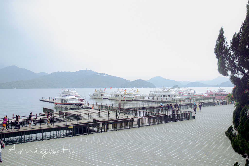 【日月潭住宿】鴻賓大飯店．大圓窗禪意日式湖景房，把日月潭美景