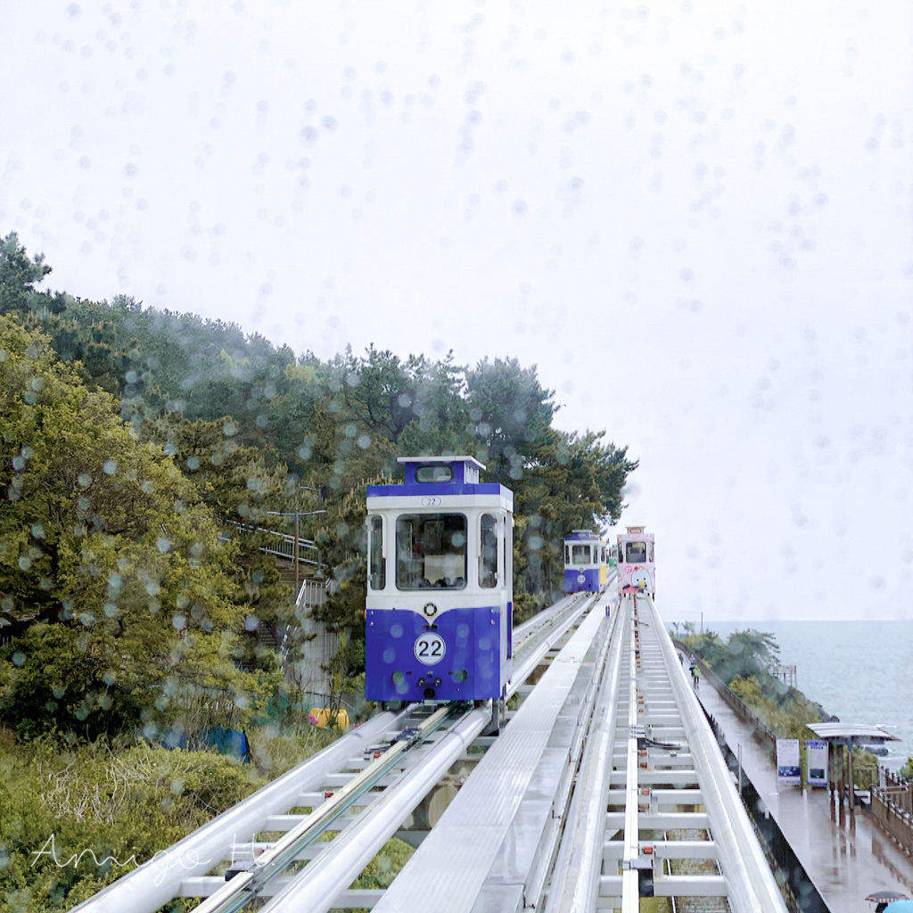 釜山自由行 海雲台 天空膠囊列車 龍宮拉麵 青沙浦咖啡廳