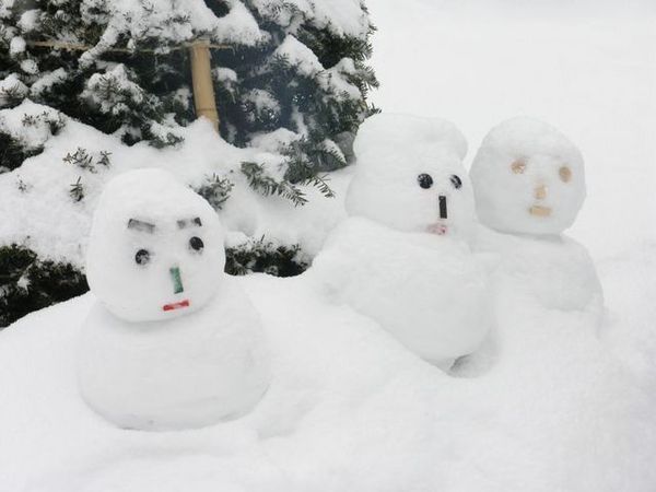 三個小雪人