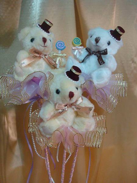 [小熊花束]--禮帽家族