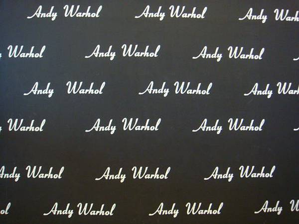 [普普教父，安迪沃荷世界巡迴展]-安迪沃荷簽名的背版