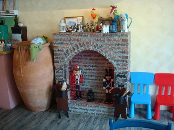 童話式的壁爐
