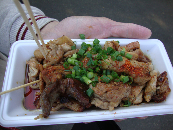 祭りで買った焼き鳥