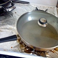 12 inches stainless flate pan with lid