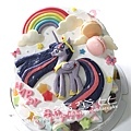 28-H1366 浮雕塑形蛋糕-彩虹小馬 紫悅 [8、10吋] #彩虹小馬