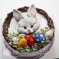 40-H0433 浮雕塑形蛋糕-復活節兔子 [8、10、12吋] #彩蛋#兔子.jpg