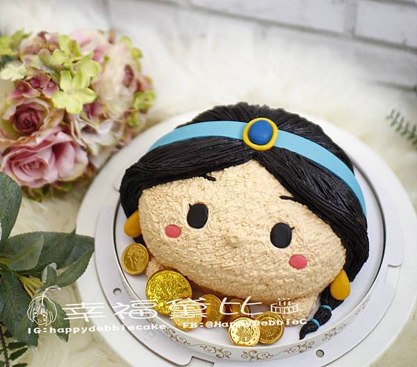 07-C0343 頭立體-Q版茉莉公主 [6、8、10吋 #阿拉丁#TSUMTSUM#Q版人物立體大頭.jpg