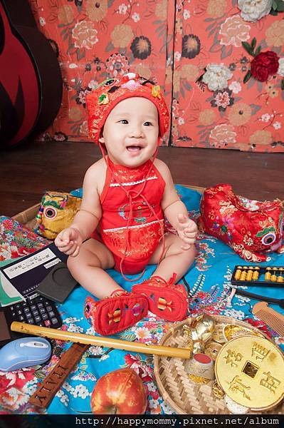 班尼頓廣告風格攝影拍寶寶抓週周歲照
