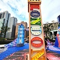 台北聖誕節統一時代百貨英國造景 哈利波特掃把飛行 (3).jpg