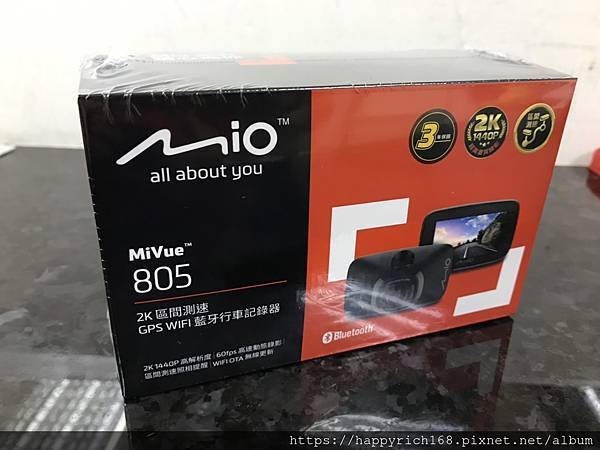 行車紀錄器 MiVue 805 2K區間測速 GPS WIF