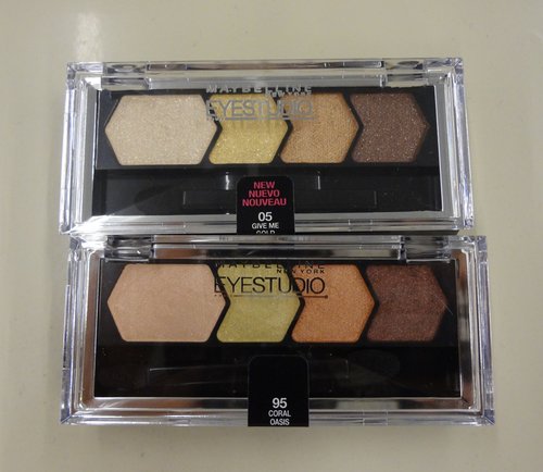 Maybelline Eyestudio Color Plush Eye Sahdow 2012 Fall新色(比較照)