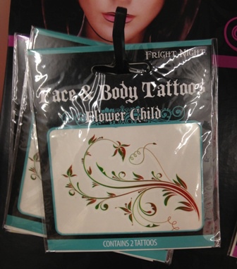 Fright Night Face & Body Tattoos Collection, Flower Child.JPG