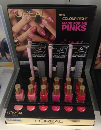 Loreal Colour Riche Made For Me Pinks Nail Collection(展示架).JPG