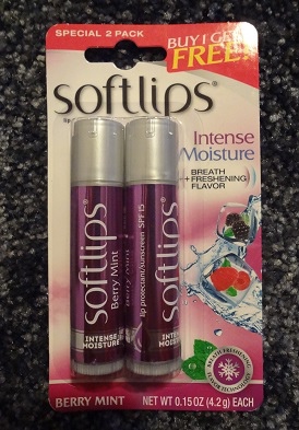 Softlips Intense Moisture Breath + Freshening Flavor Lip Protectant SPF15, Berry Mint 1.JPG