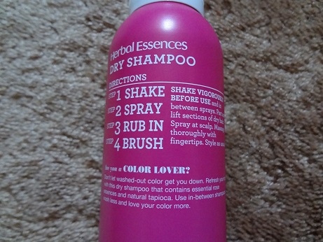 Herbal Essences Dry Shampoo (Color Me Happy) 3.JPG