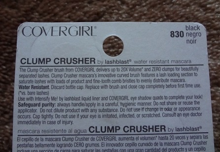 Covergirl Clump Crusher Mascara (Waterproof Version) 3.JPG