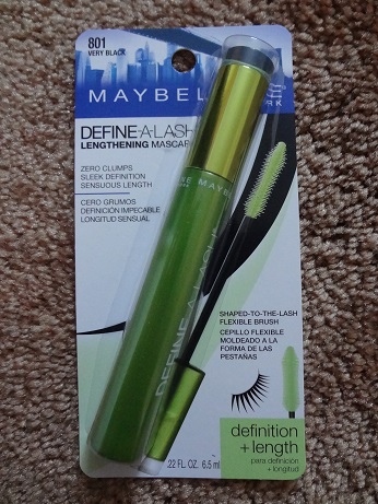 Maybelline Define-A-Lash Lengthening Mascara, 801 Very Black 1.JPG