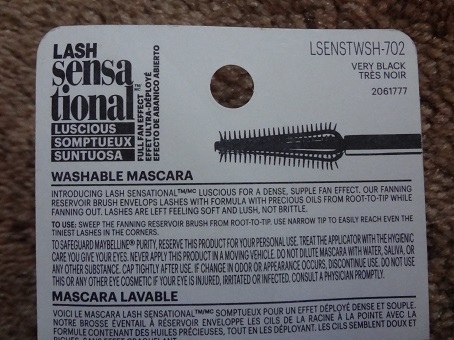 Maybelline Lash Sensational Luscious Mascara, 702 Very Black 3.JPG
