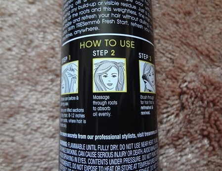 TRESemme Dry Shampoo (Color Care) 4.JPG