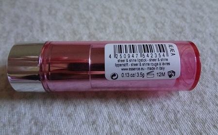 Essence Sheer %26; Shine Lipstick, 11 All About Cupcake 2.JPG