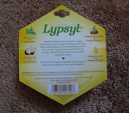 Lypsyl Intense Protection Lip Balm SPF15, Original Mint 2.JPG