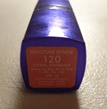 Rimmel London Moisture Renew Lipstick 120 Coral Shimmer 4.JPG