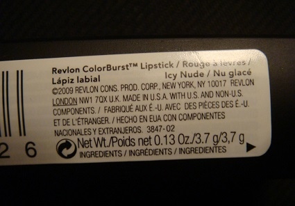 Revlon Colorburst Lipstick, 02 Icy Nude 3.JPG