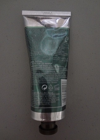 The Body Shop (美體小舖) Absinthe Purifying Hand Cream 3.JPG