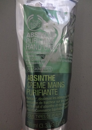 The Body Shop (美體小舖) Absinthe Purifying Hand Cream 2.JPG
